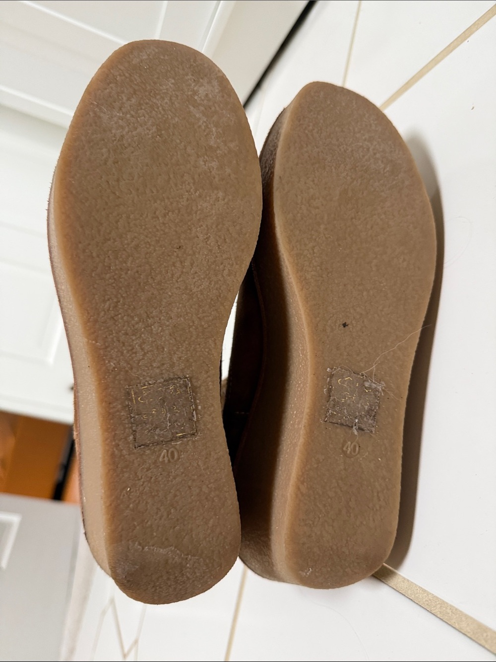 Boden Brown Suede Wedge Ankle Boots - Picture 6 of 6